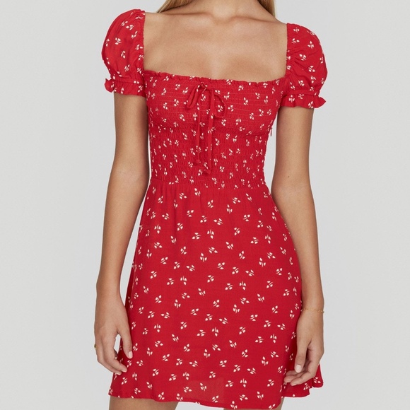 Faithfull The Brand Genevieve Floral Mini Dress. - Picture 2 of 7